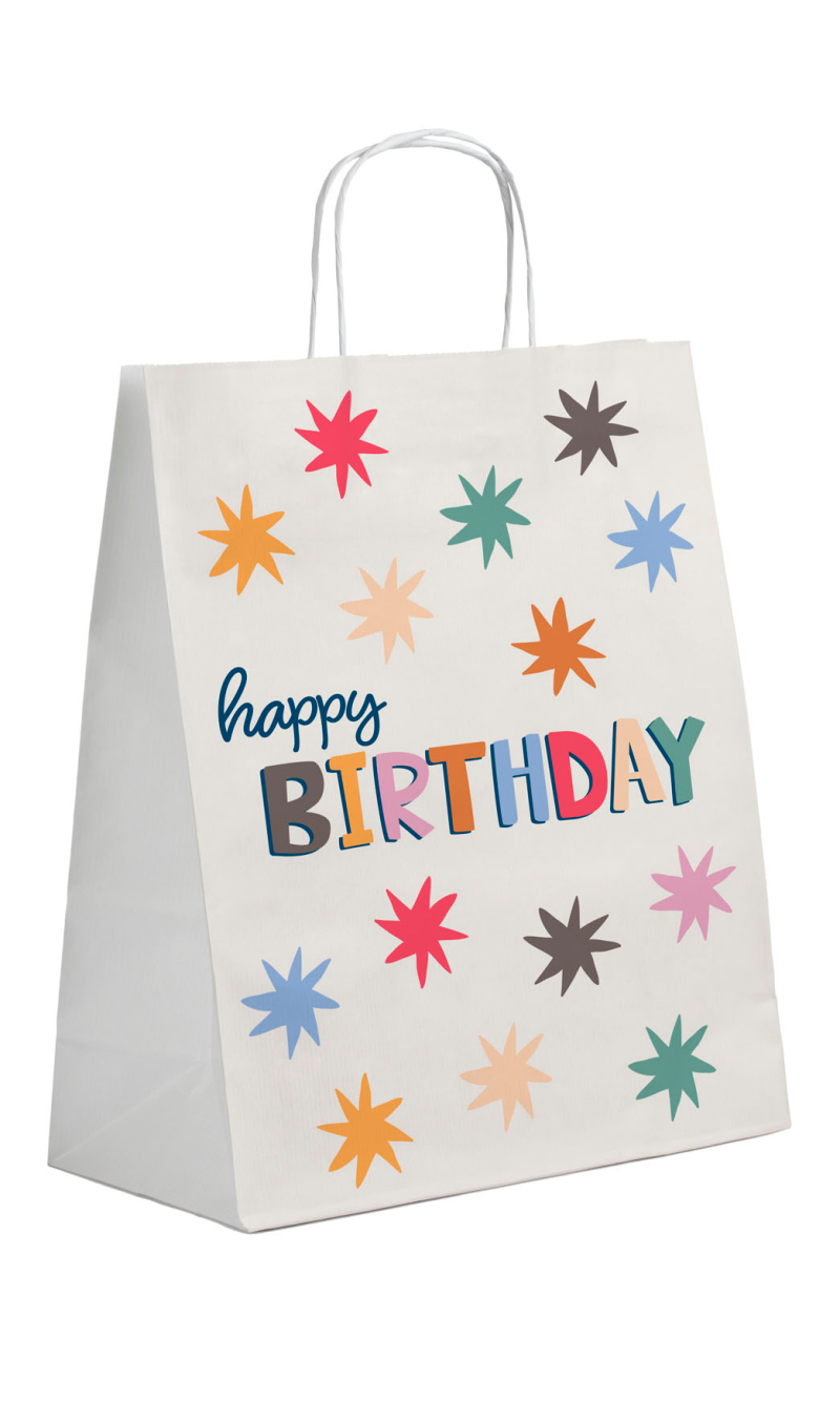 Gift Bags Starburst 20x27cm - 6pcs