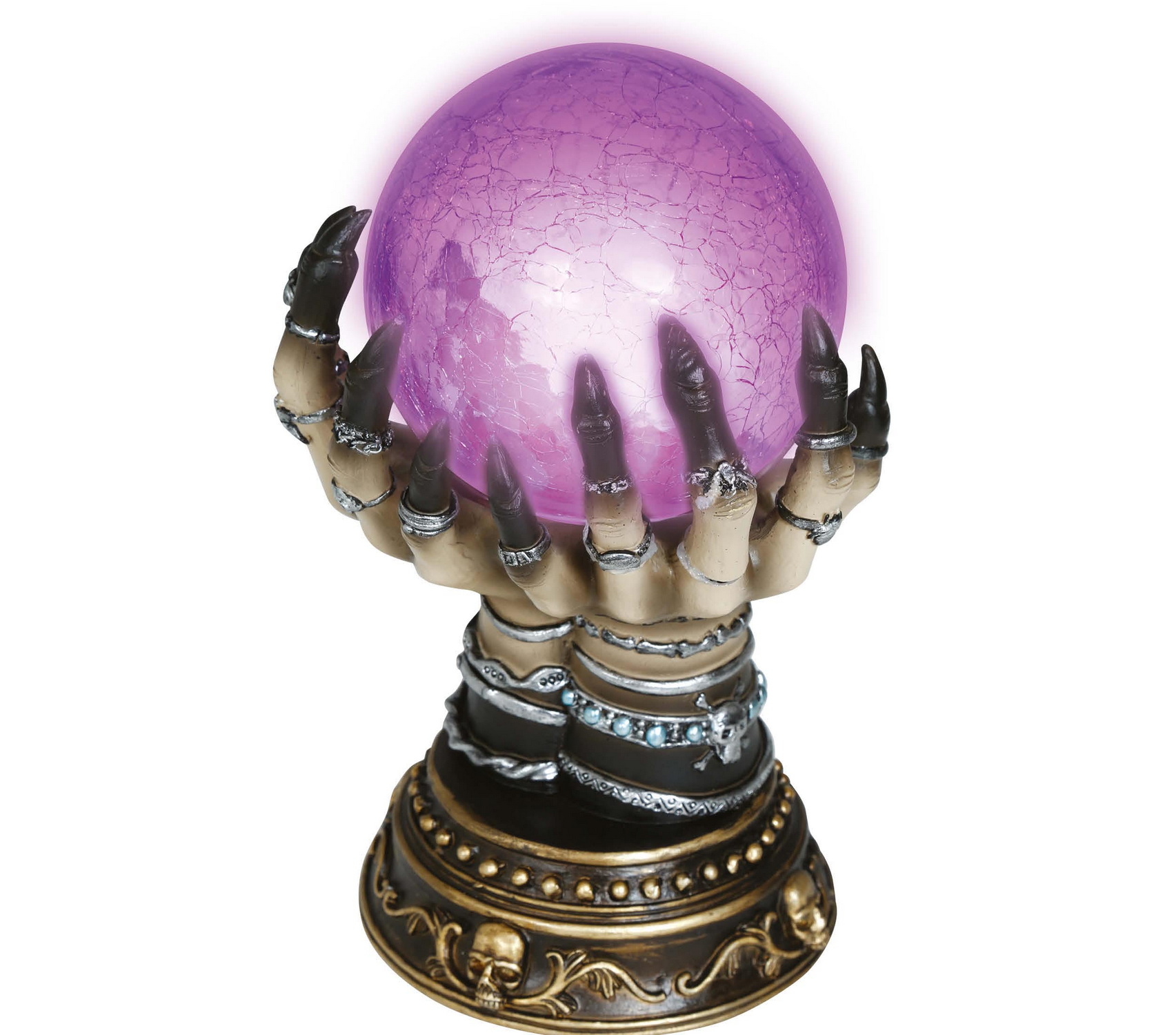 Halloween Fortune Teller Crystal Ball With Light 23cm - Image 2