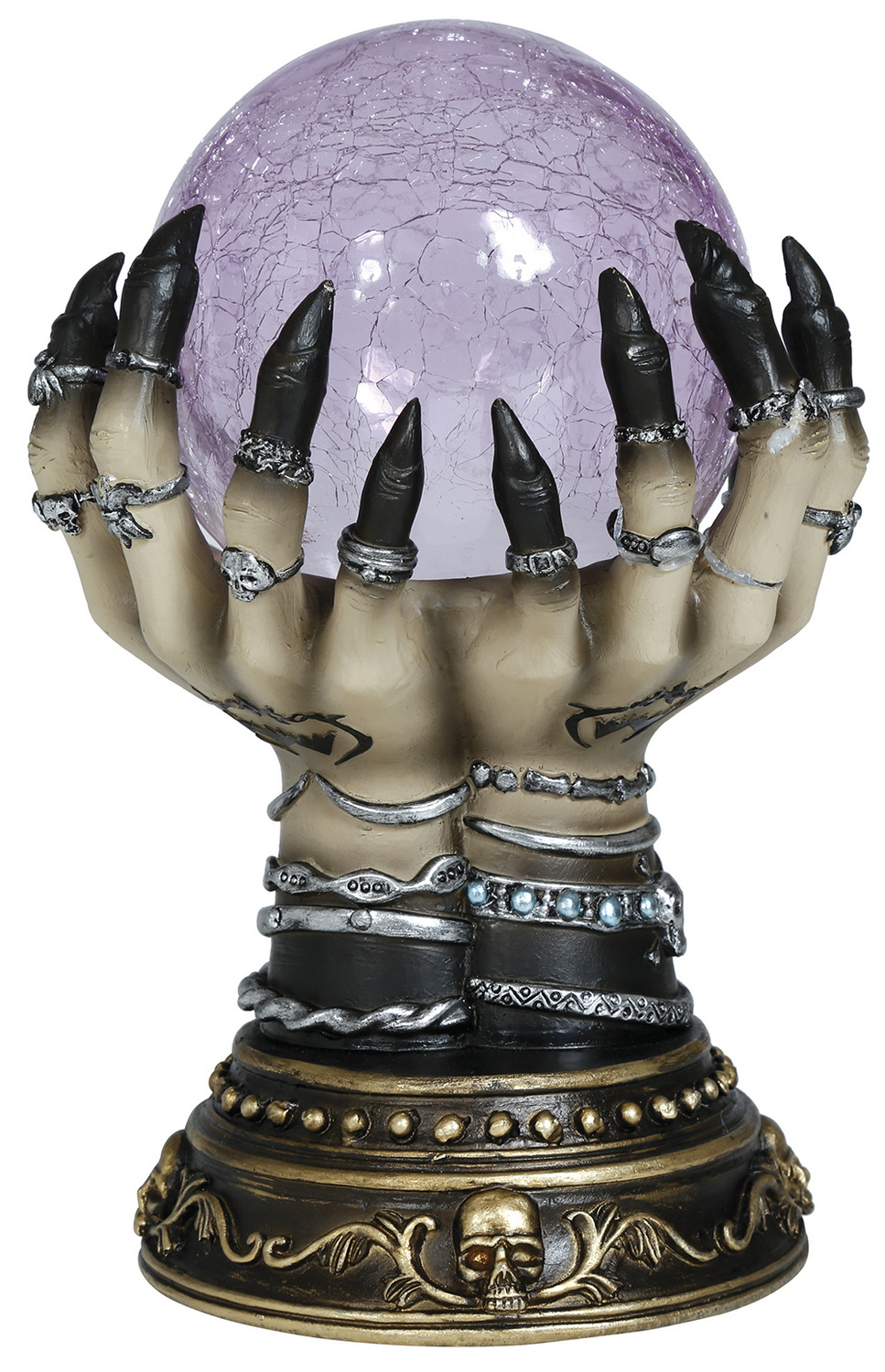 Halloween Fortune Teller Crystal Ball With Light 23cm - Image 4