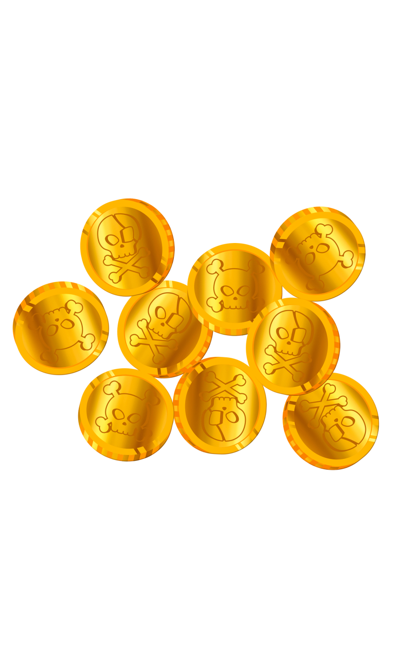 Pirate Party Coin Confetti - 50pcs