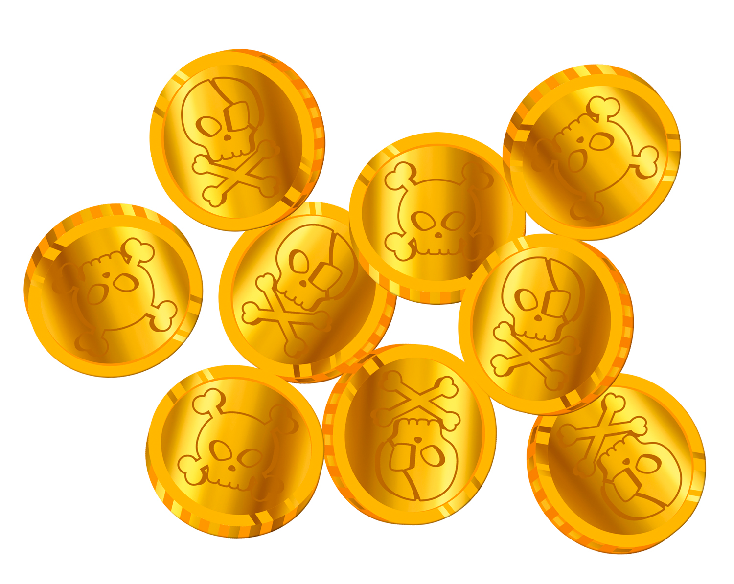 Pirate Party Coin Confetti - 50pcs
