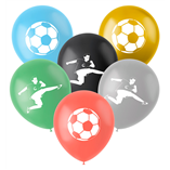 Fantastic Football Party 12 Inch Latex Balloons - 6pcs