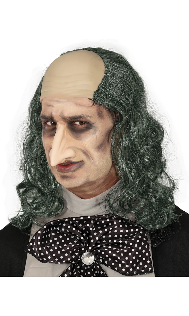 Bald Wig With Long Hair - Adult One Size