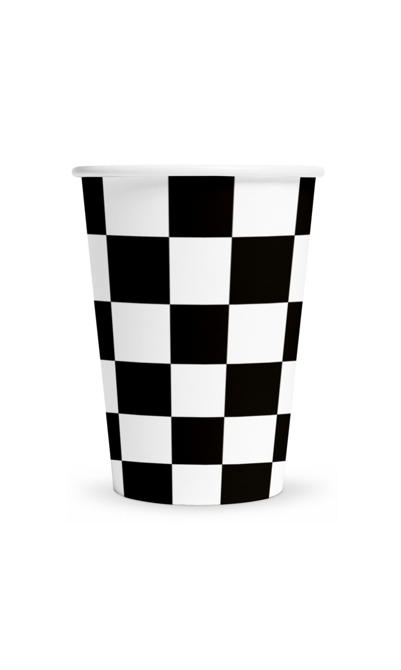 Racing Party Paper Cups 210ml - 8pcs