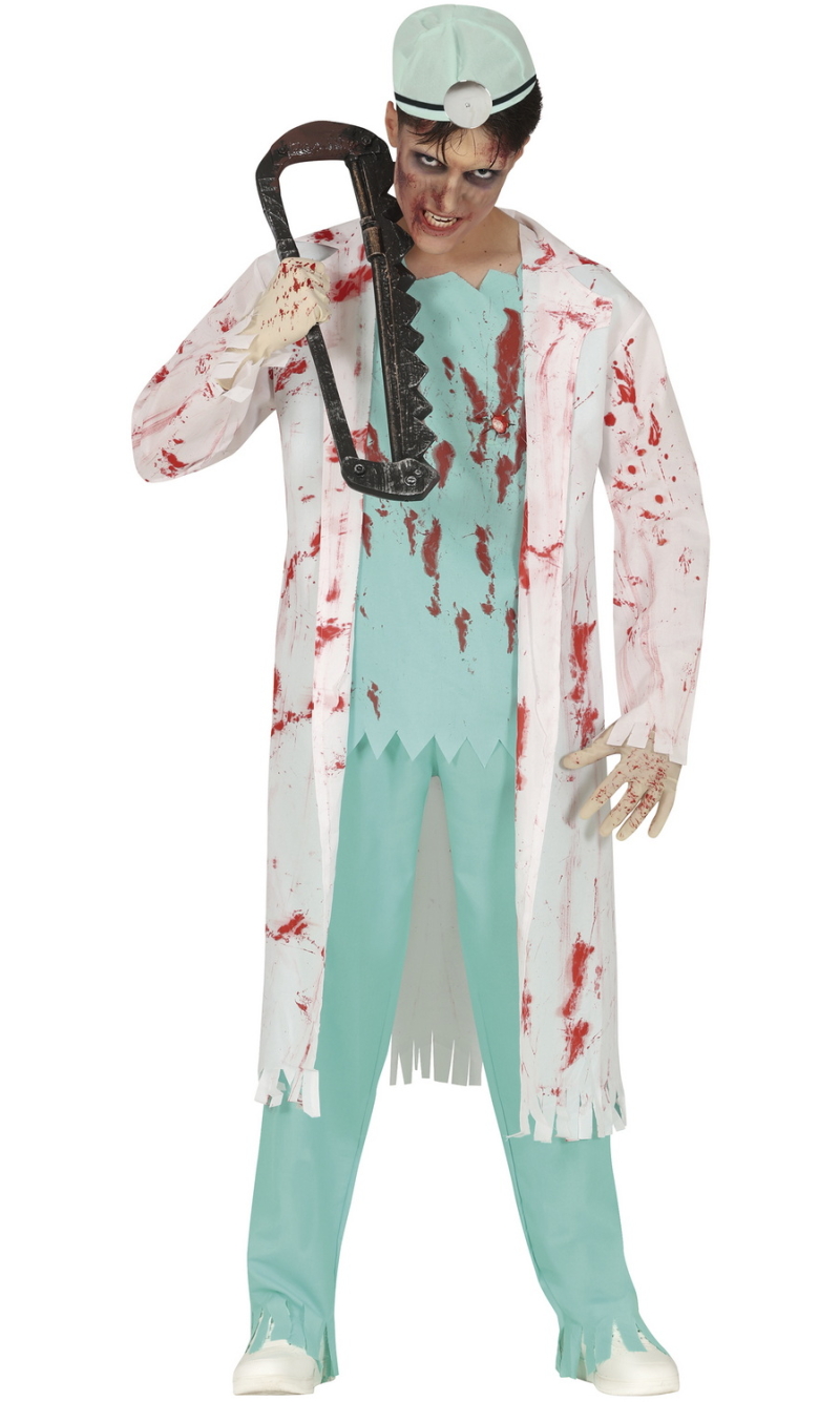 Zombie Doctor Costume - Age 14 to 16 Years (171cm)