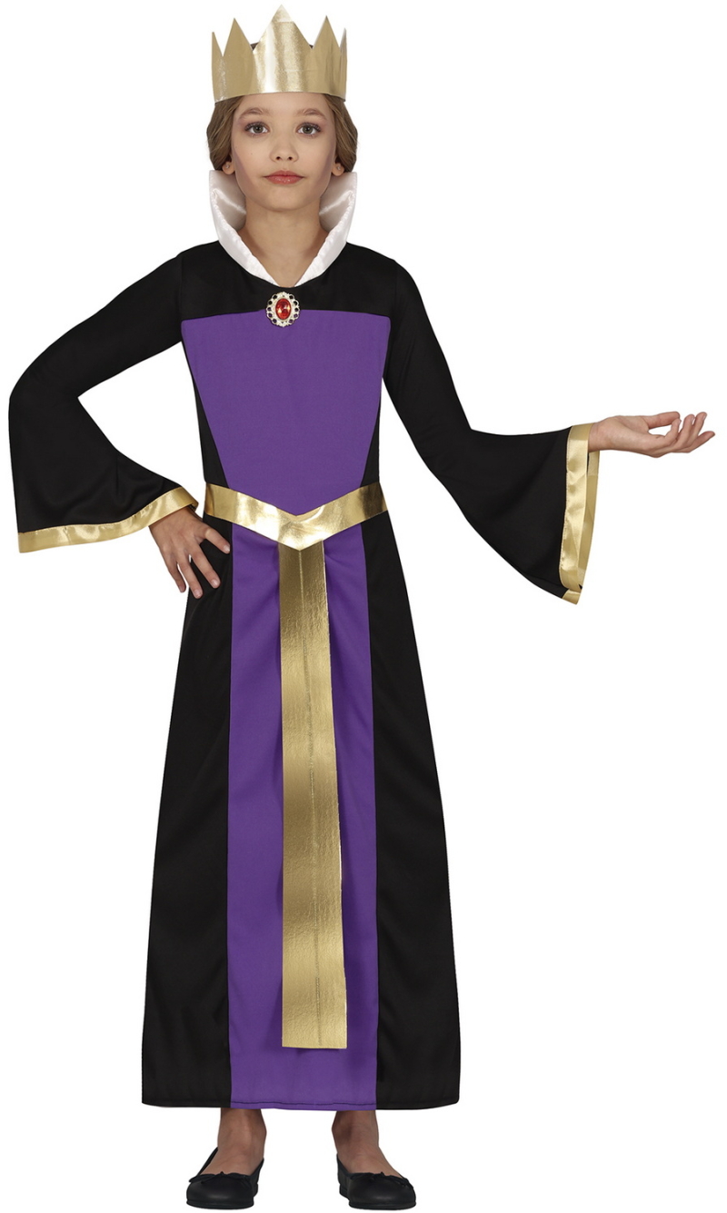 Purple Evil Queen Costume - Age 10 to 12 Years