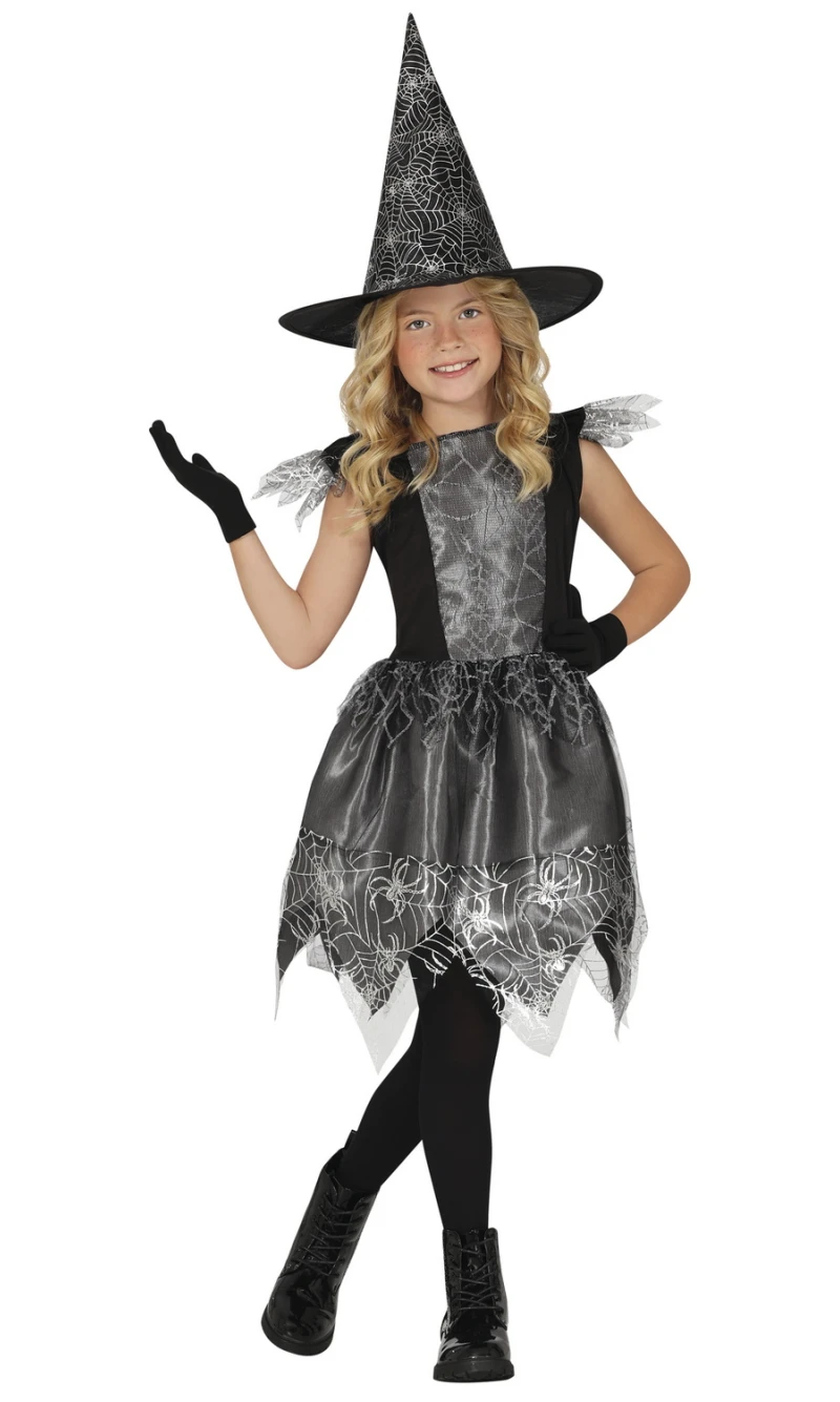 Spiderweb Witch Costume - Age 3 to 4 Years