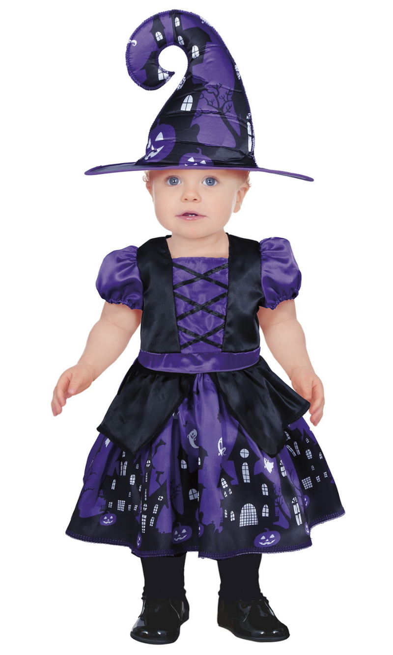 Cute Purple Witch Costume - Age 2 to 3 Years