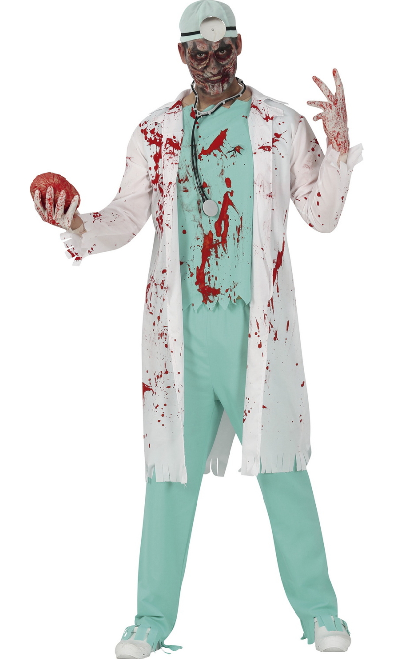 Zombie Doctor Costume - Adult Size Large (52-54)