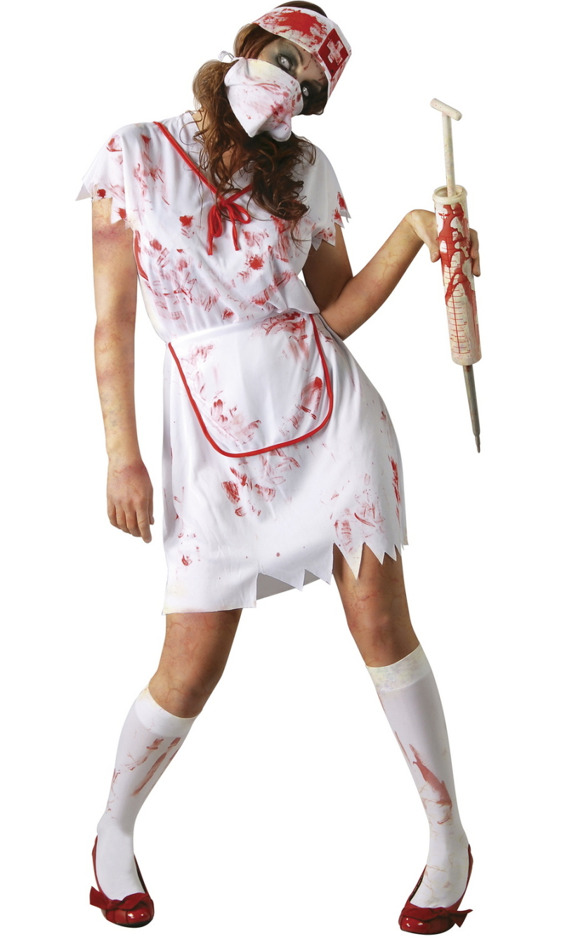 Zombie Female Nurse Costume - Adult Size Large (52-54)