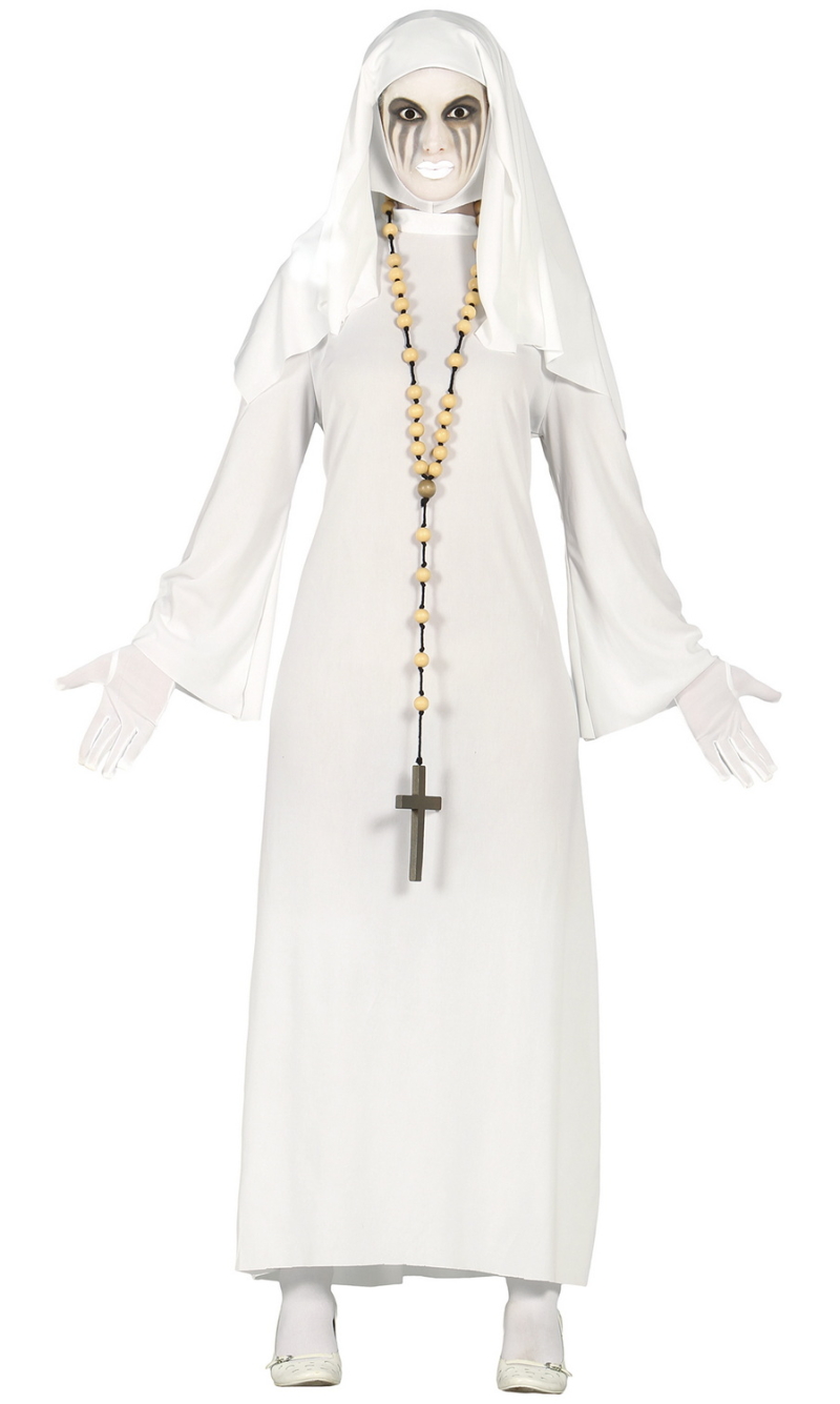 White Ghost Nun Costume - Adult Size Large (42-44)