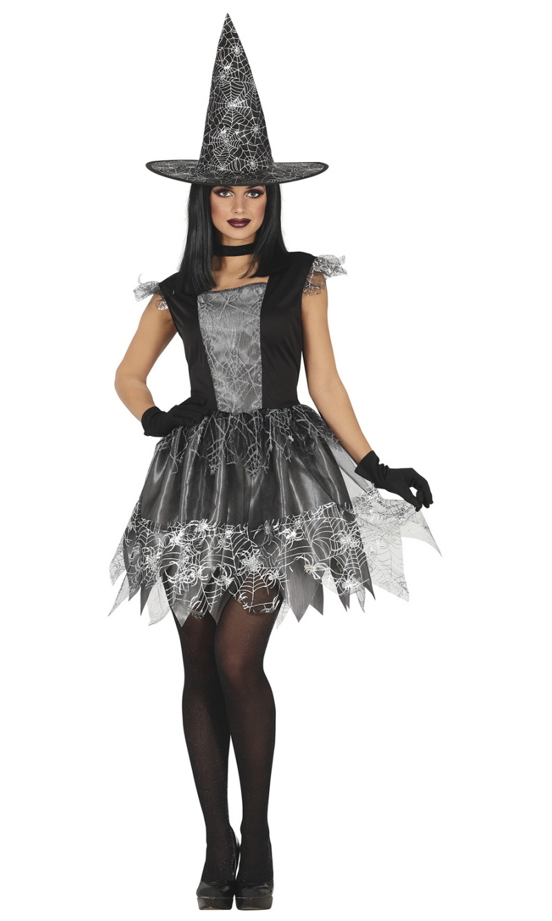 Silver Witch Lady Costume - Adult Size Extra Large (44-46)