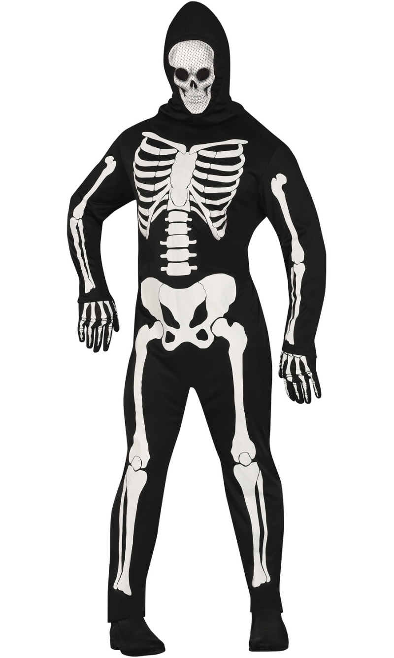 Lazy Bones Man Skeleton Costume - Adult Size Large (52-54)