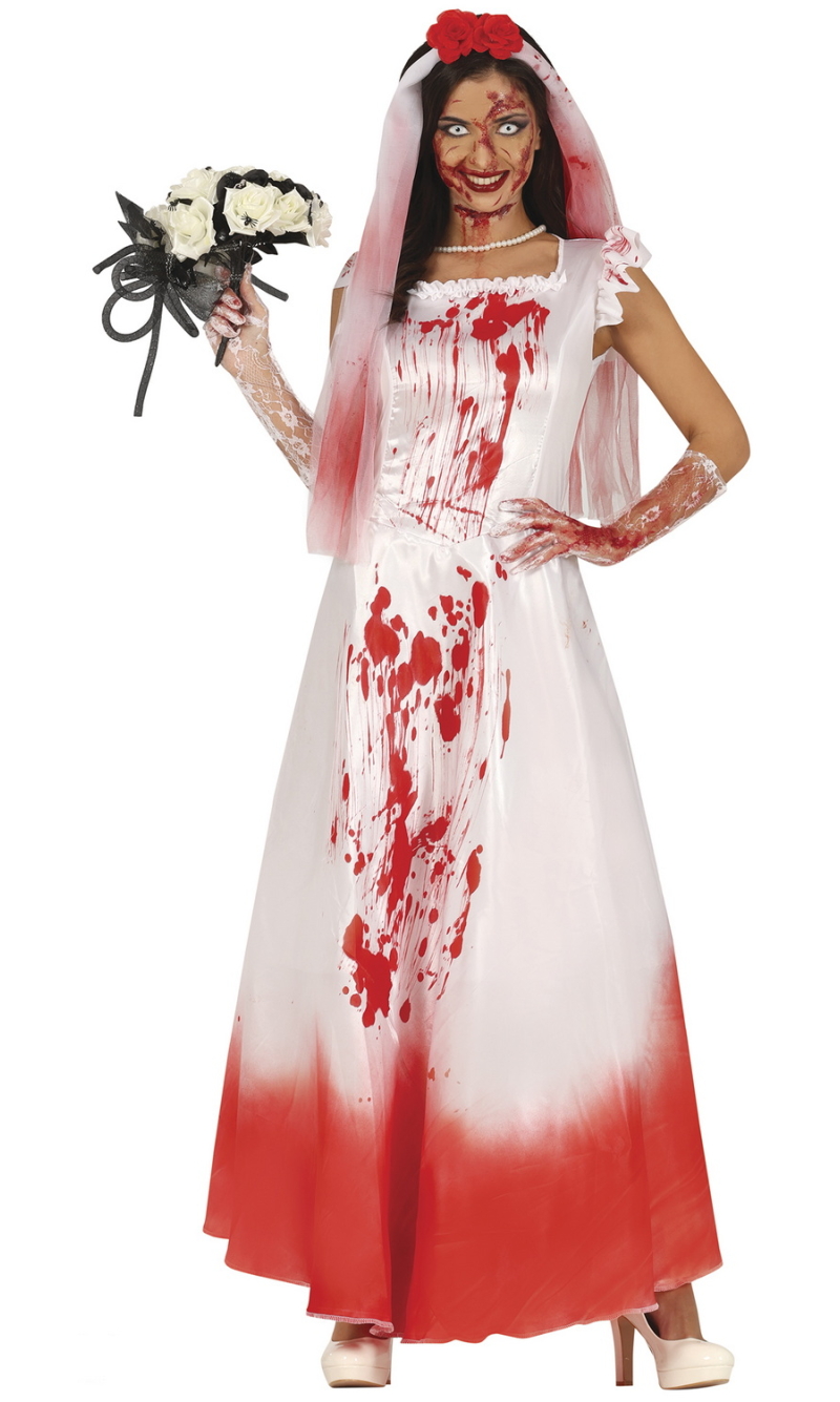 Bloody Bride Costume - Adult Size Large (42-44)