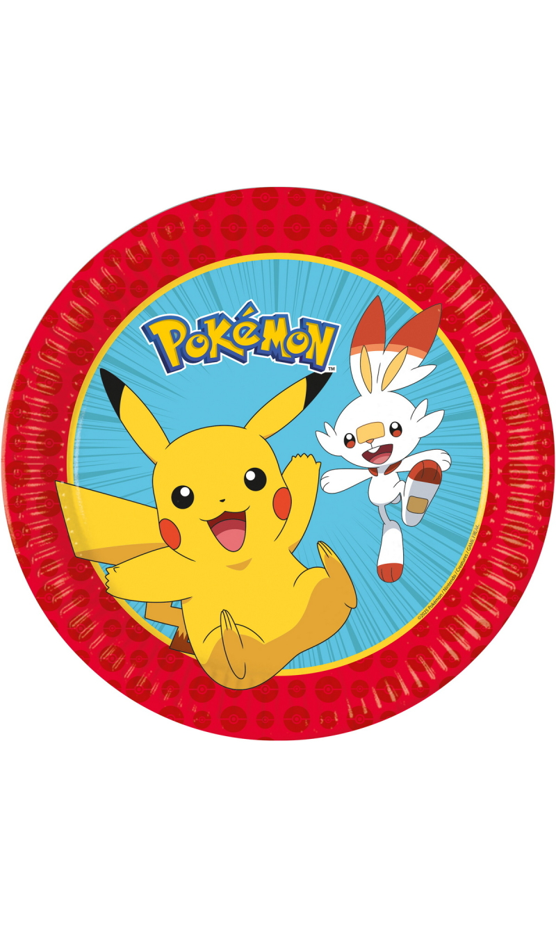 Pokemon Paper Plates 23cm - 8pcs