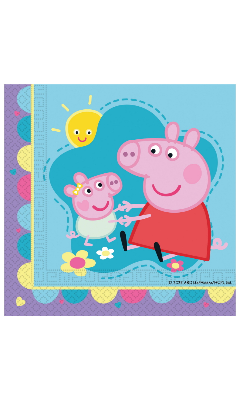 Peppa Pig Made With Love Paper Napkins 33X33cm - 20pcs