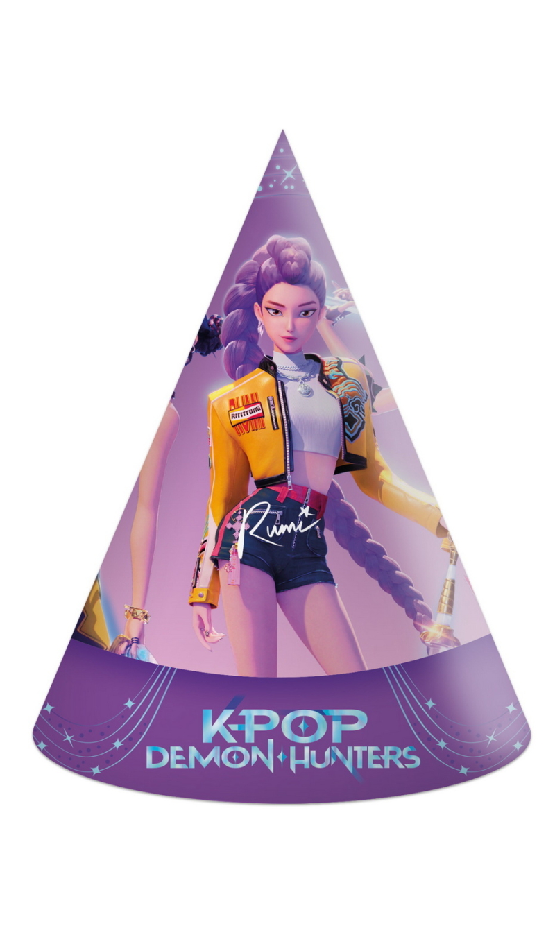 K-Pop Demon Hunters Party Hats - 6pcs