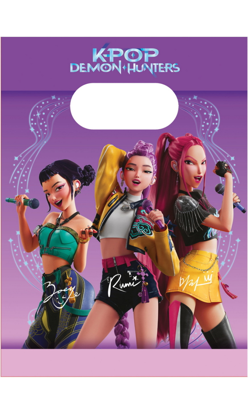 K-Pop Demon Hunters Paper Party Bags - 4pcs