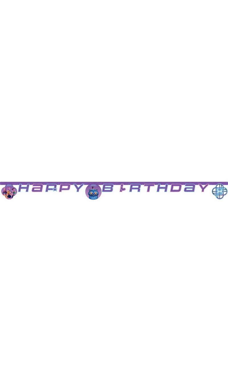 K-Pop Demon Hunters Happy Birthday Die-Cut Paper Banner