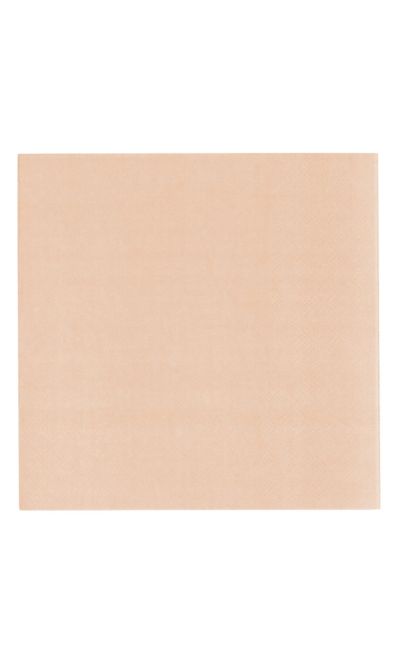 Vert Decor 33x33cm 3ply Napkins Apricot - 20pk