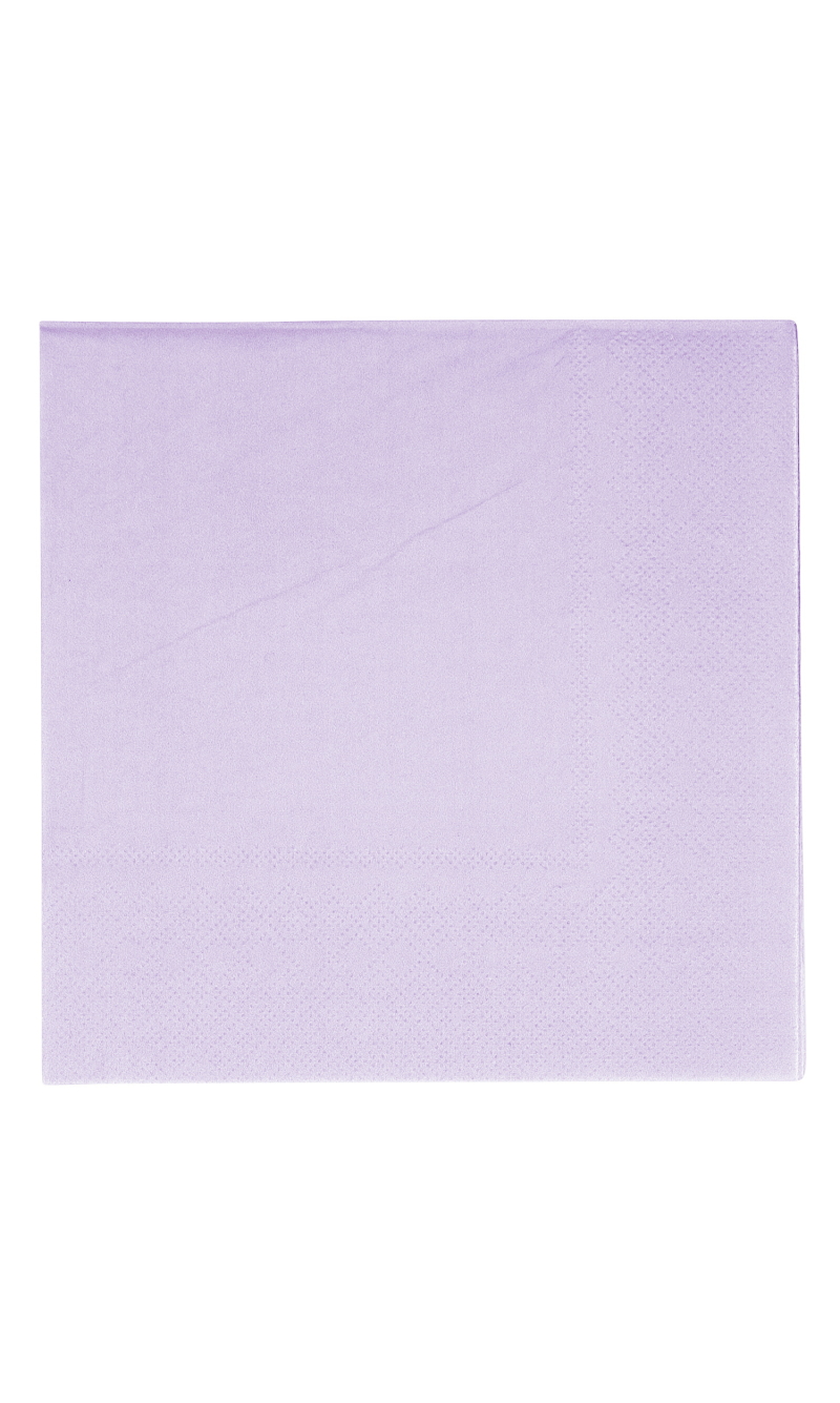 Vert Decor 33x33cm 3ply Napkins Lilac - 20pk