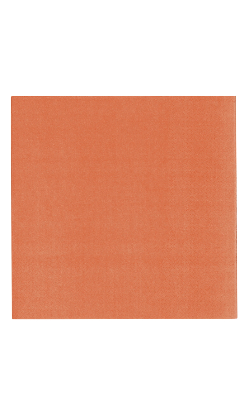 Vert Decor 33x33cm 3ply Napkins Orange - 20pk