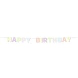 Happy Birthday Letter Banner Dreamy Pastels - 1.8m