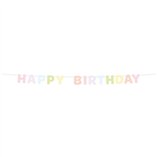 Happy Birthday Felt Letter Banner Dreamy Pastels - 2.8m