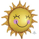 Happy Sunshine Sun Foil Balloon - 74x71cm