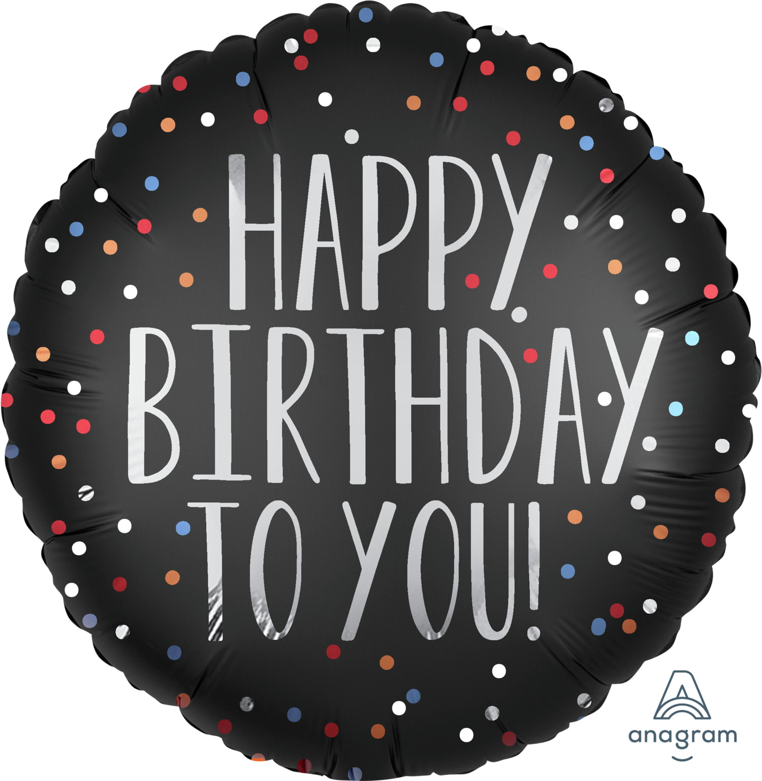Happy Birthday To You Black Foil Balloon - 45 cm
