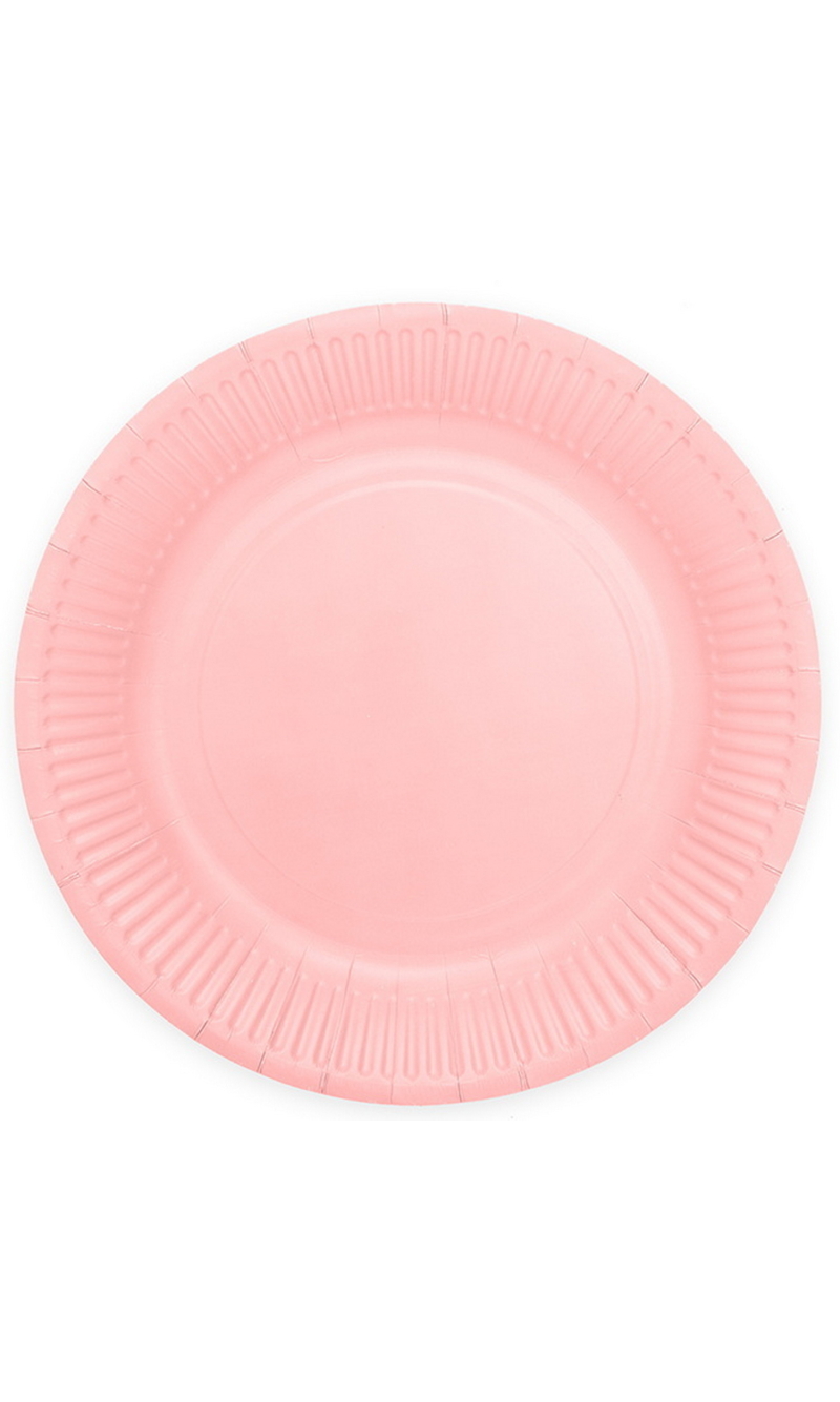 Party Paper Plates 23cm 8pcs - Pink