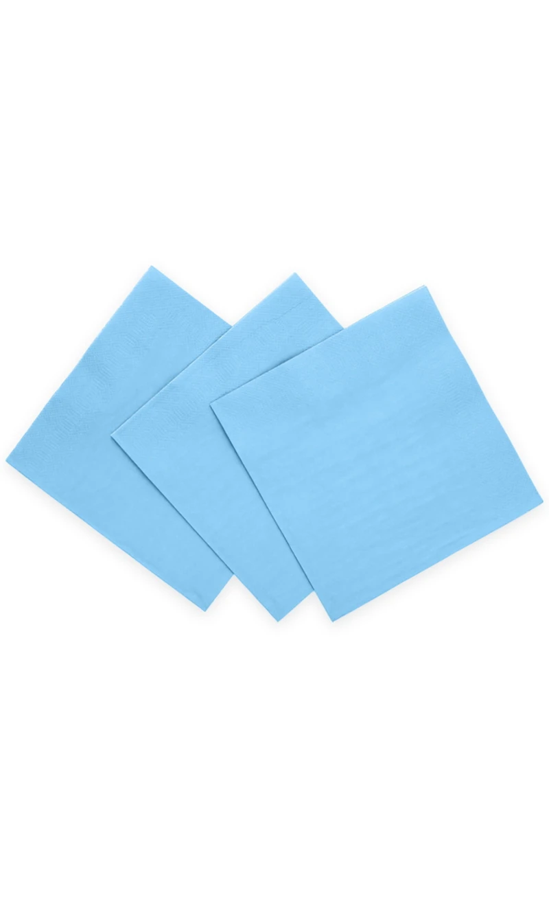 Napkins Luncheon Party 3-Ply 33x33cm 20pcs - Light blue