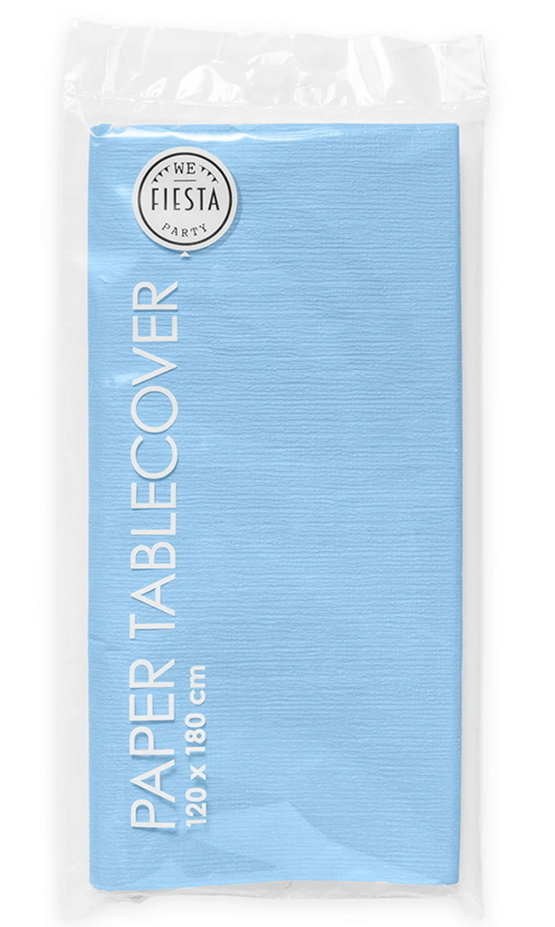 Party Paper Tablecover 120x180cm - Light blue