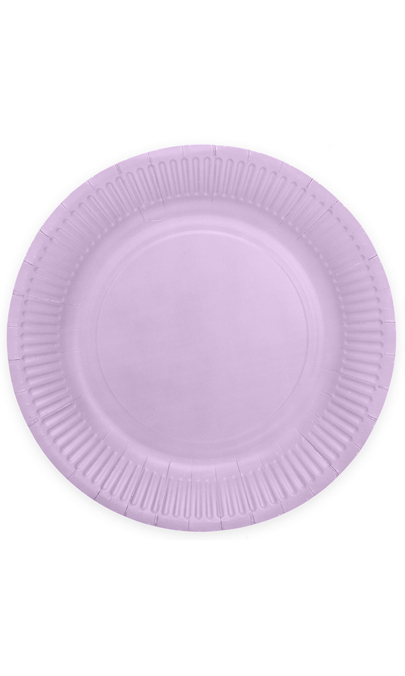 Party Paper Plates 23cm 8pcs - Lavender