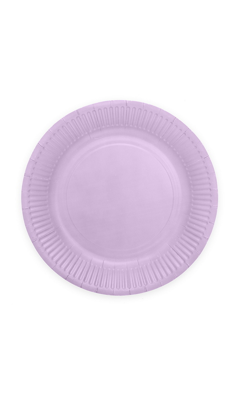 Party Paper Plates 18cm 8pcs - Lavender