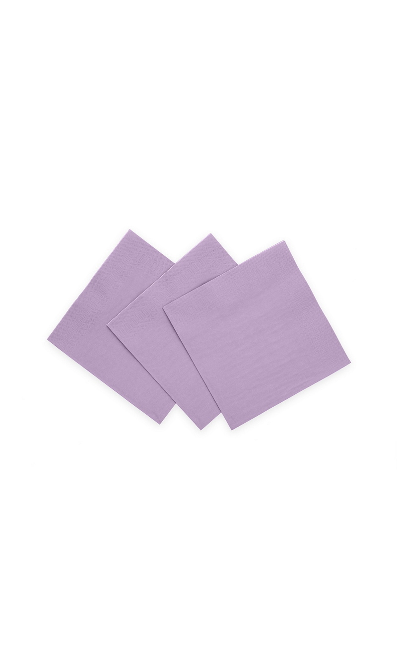 Napkins Cocktail Party 3-Ply 24x24cm 20pcs - Lavender