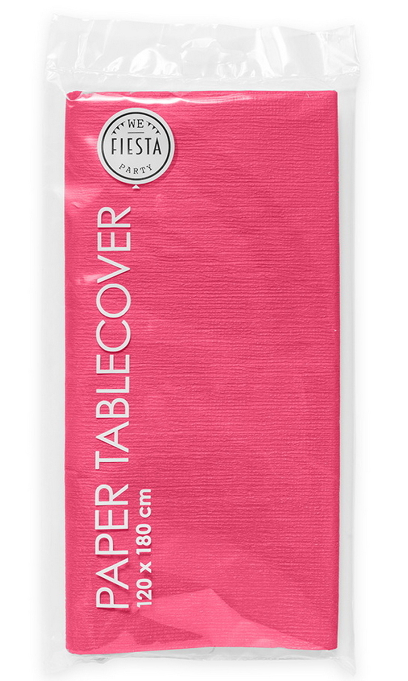 Party Paper Tablecover 120x180cm - Hot pink