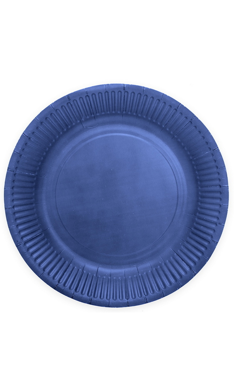 Party Paper Plates 23cm 8pcs - Dark blue
