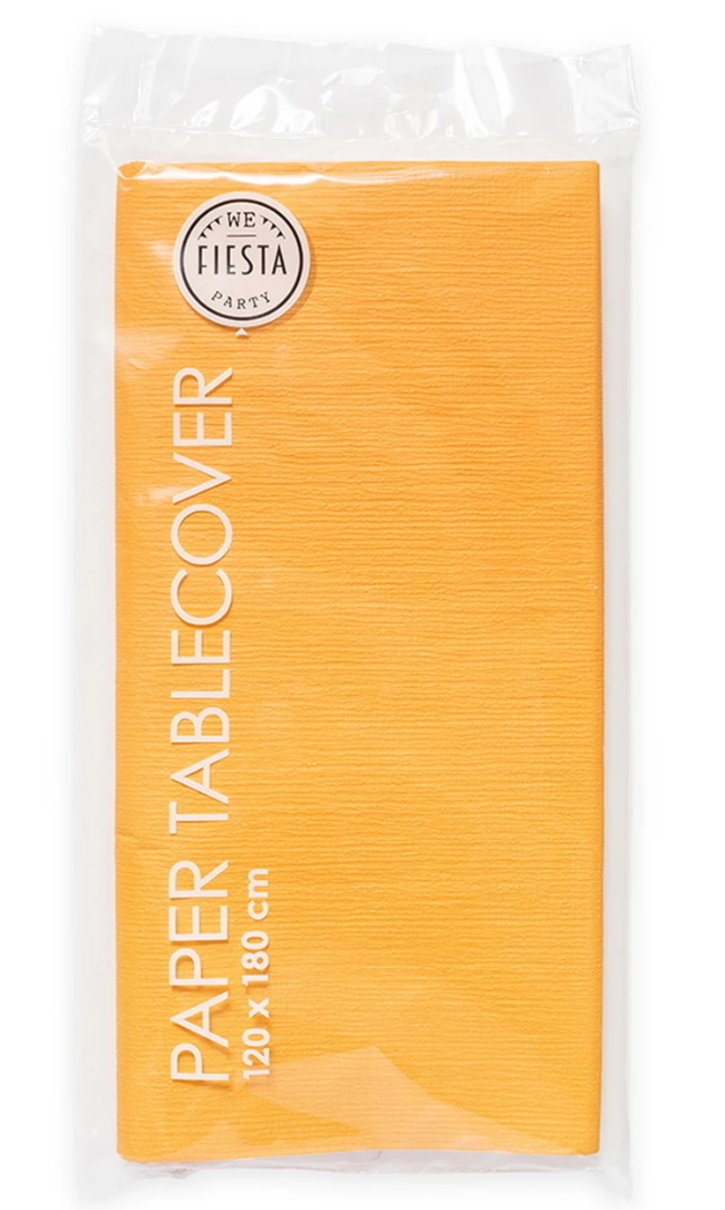 Party Paper Tablecover 120x180cm - Yellow
