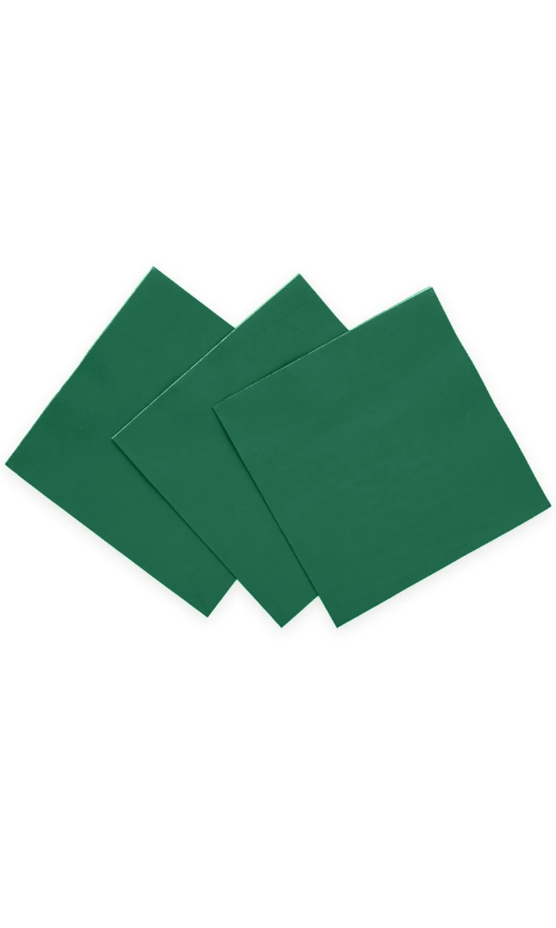 Napkins Luncheon Party 3-Ply 33x33cm 20pcs - Dark green