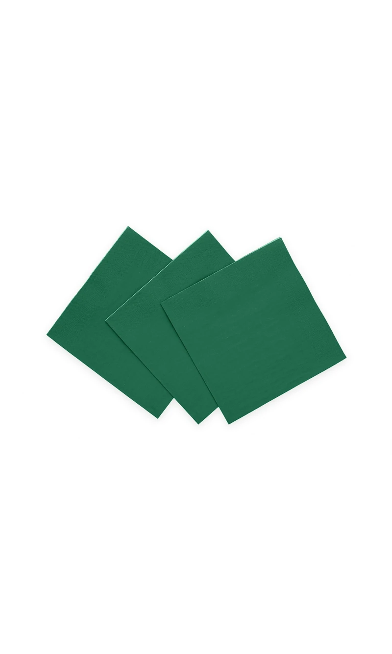 Napkins Cocktail Party 3-Ply 24x24cm 20pcs - Dark green