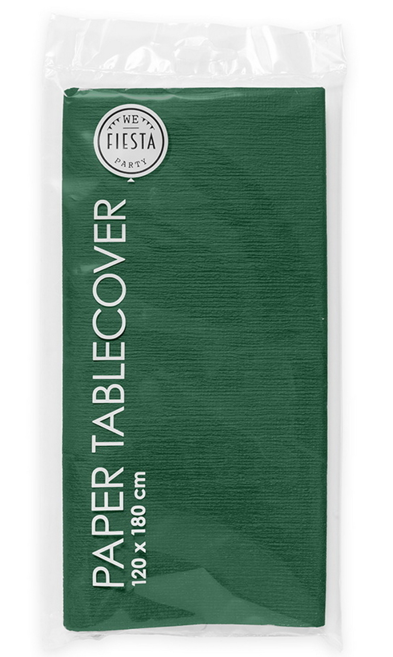 Party Paper Tablecover 120x180cm - Dark green