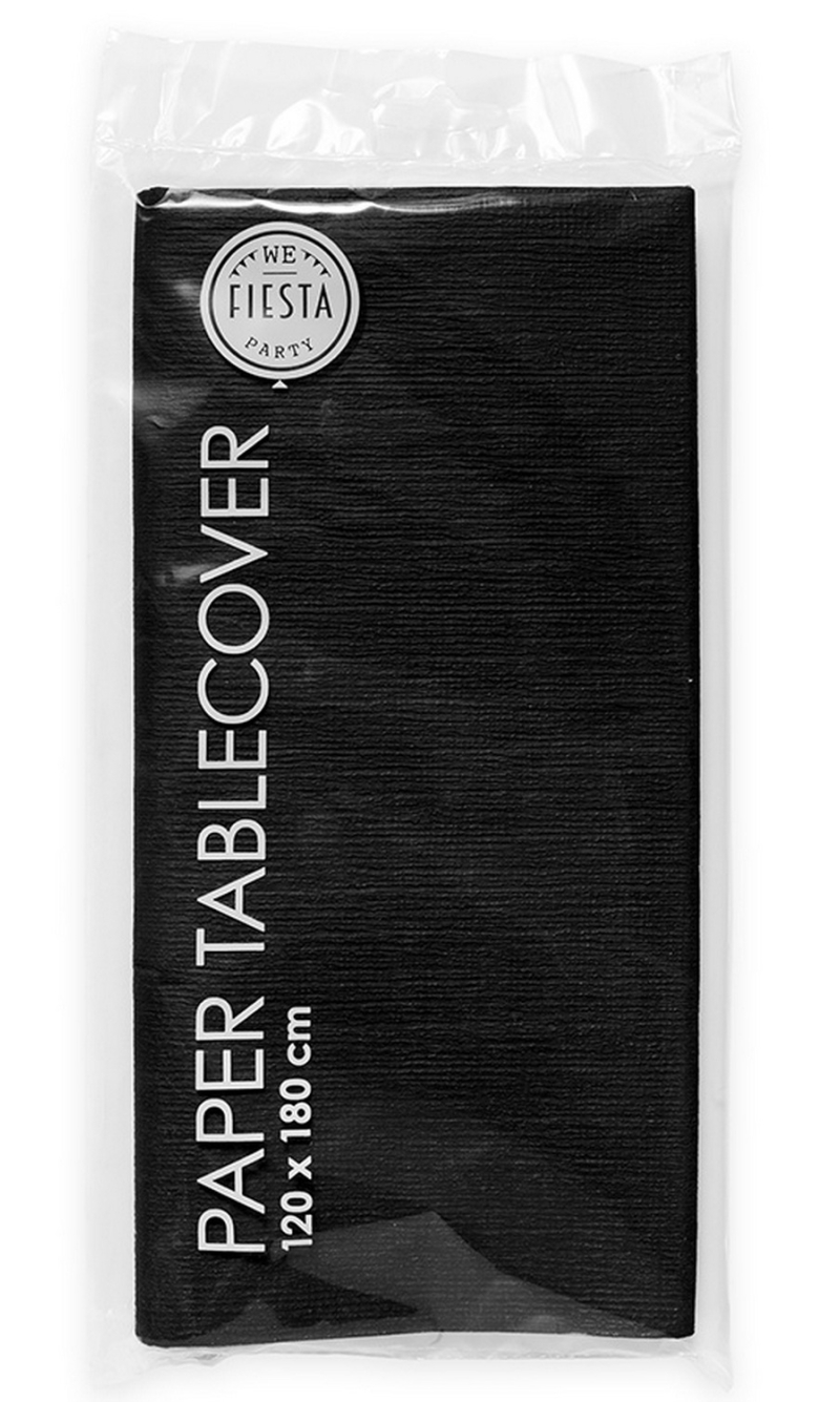 Party Party Paper Tablecover 120x180cm - Black