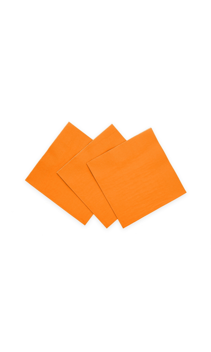 Napkins Cocktail Party 3-Ply 24x24cm 20pcs - Orange