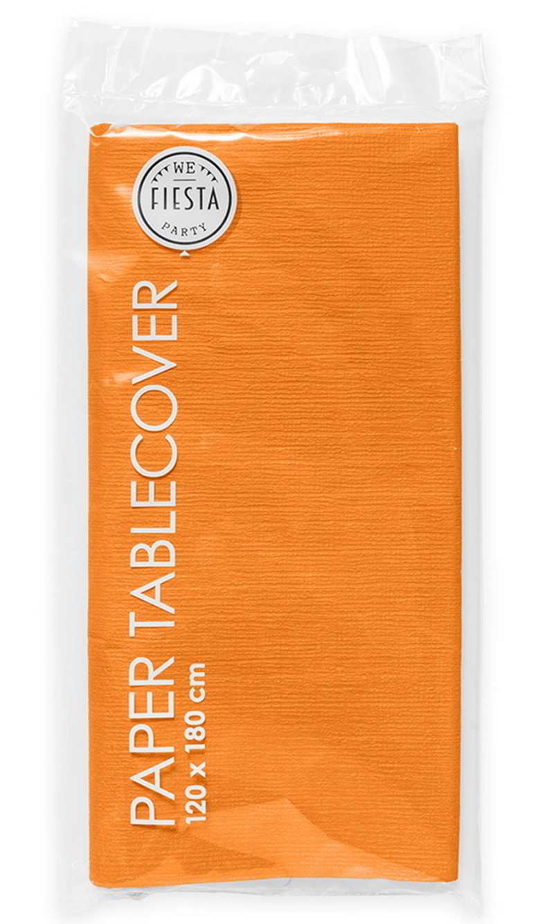 Party Paper Tablecover 120x180cm - Orange