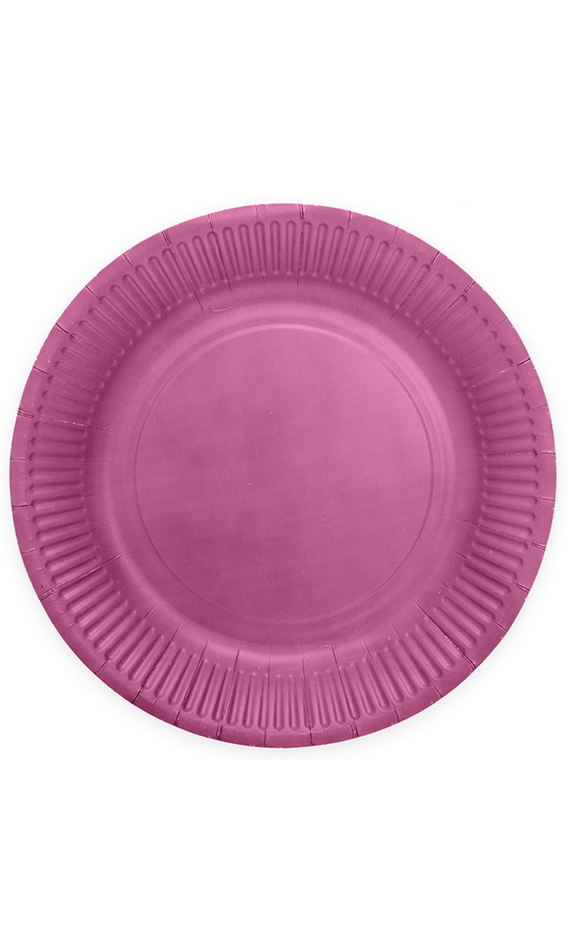 Party Paper Plates 23cm 8pcs - Purple