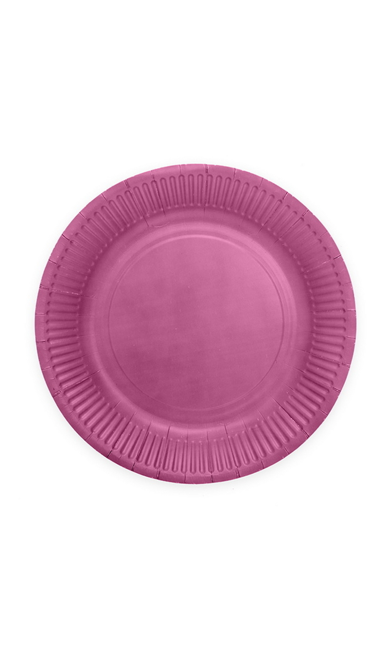 Party Paper Plates 18cm 8pcs - Purple