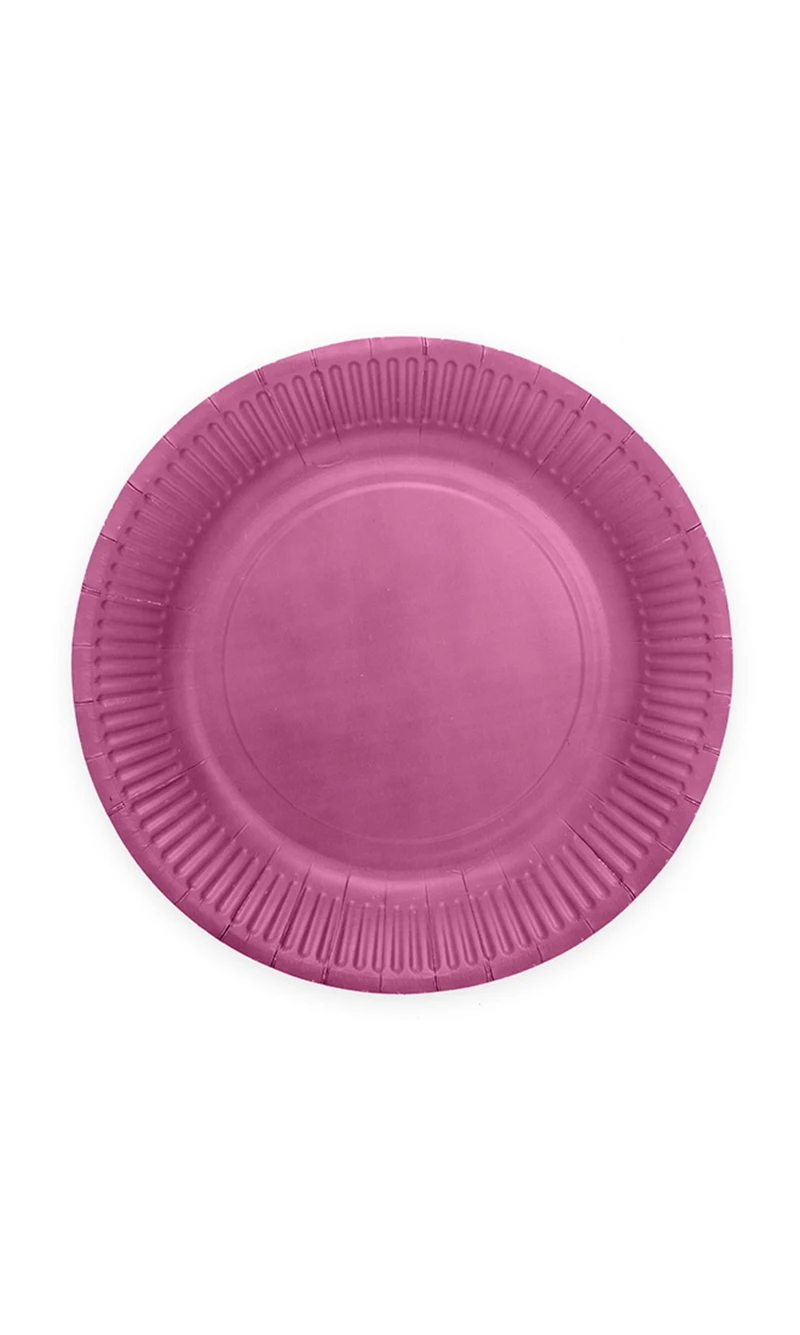 Party Paper Plates 18cm 8pcs - Purple