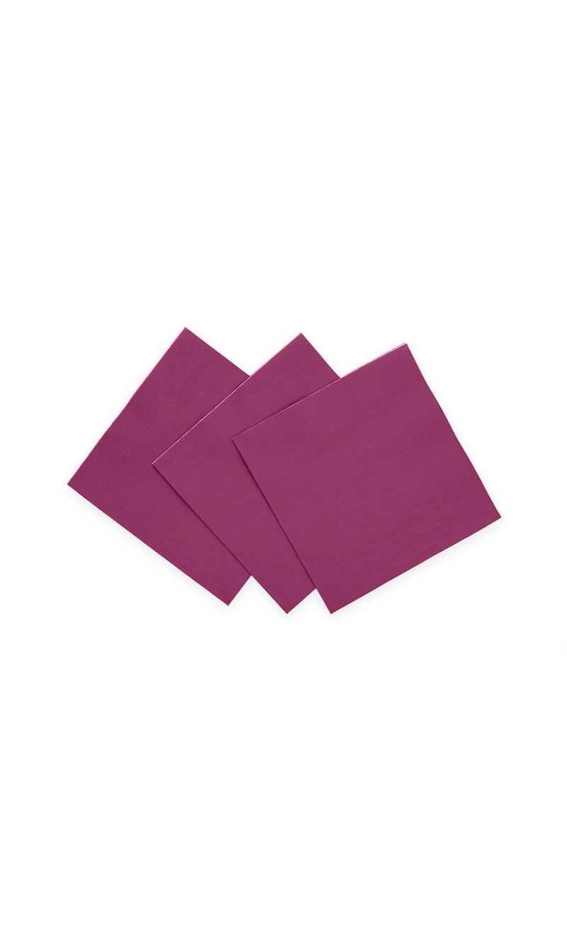 Napkins Cocktail Party 3-Ply 24x24cm 20pcs - Purple