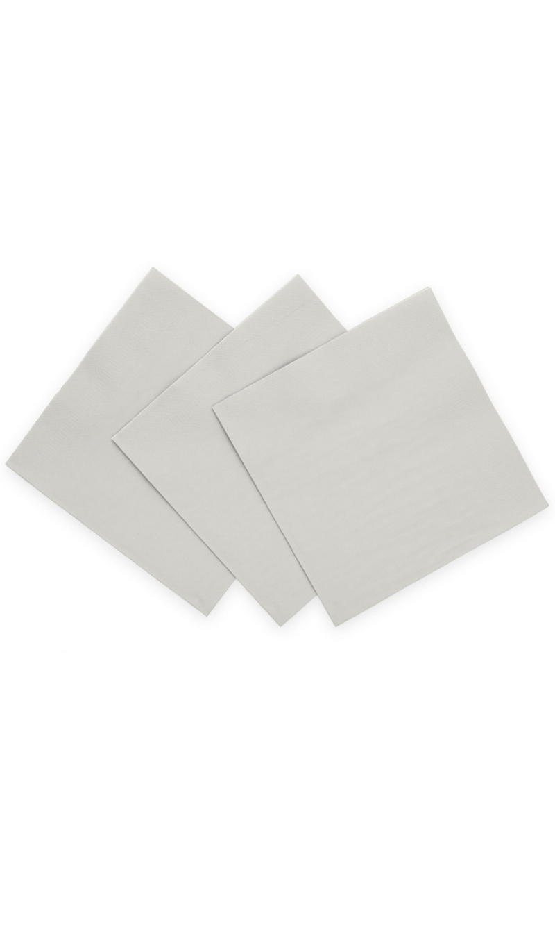 Napkins Luncheon Party 3-Ply 33x33cm 20pcs - Silver